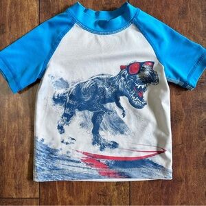 2T toddler boy dinosaur rashguard bathing suit